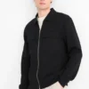 Zip-through sweatshirt black