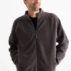 Fleece jacket dark gray