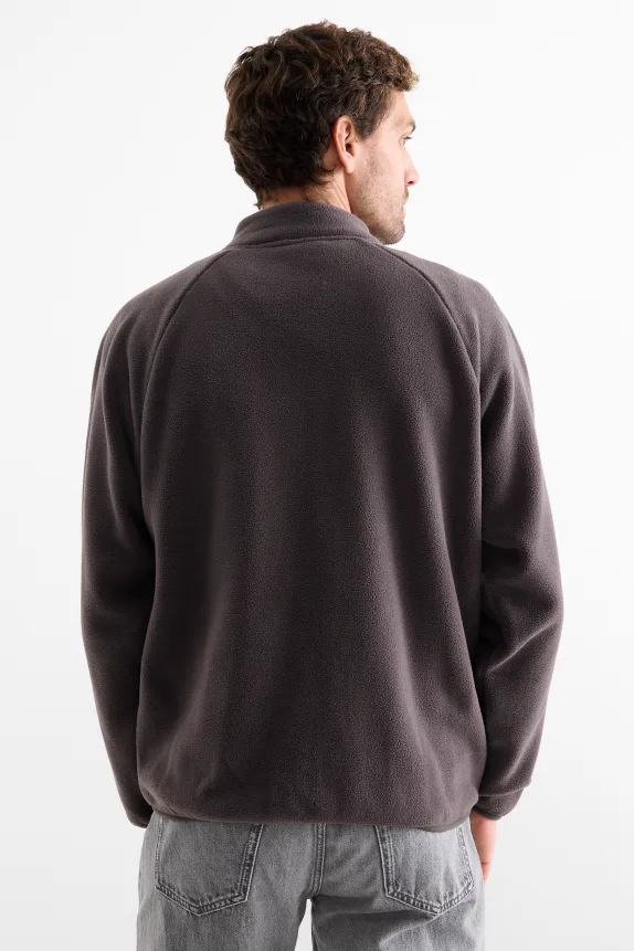 Fleece jacket dark gray