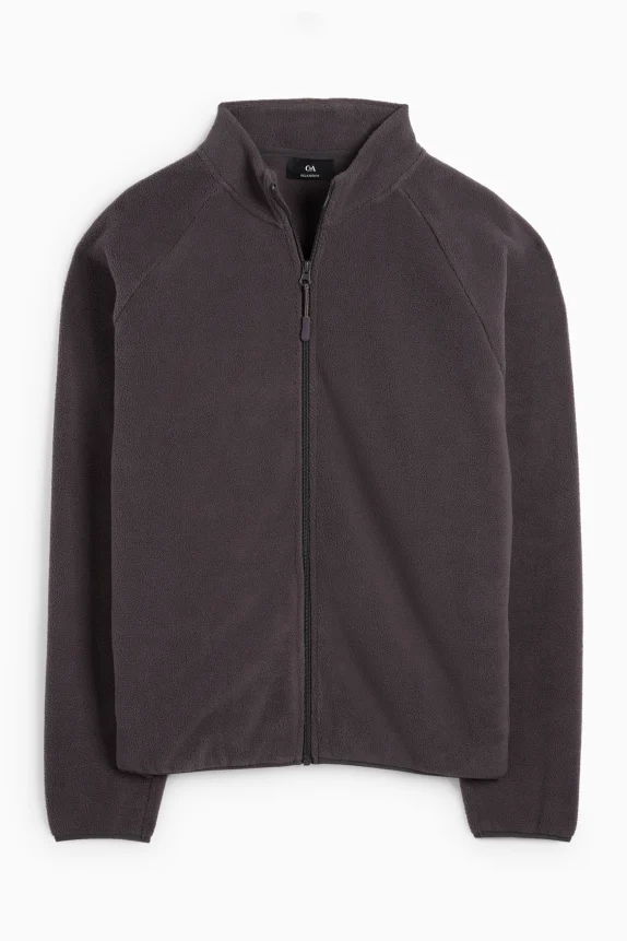 Fleece jacket dark gray