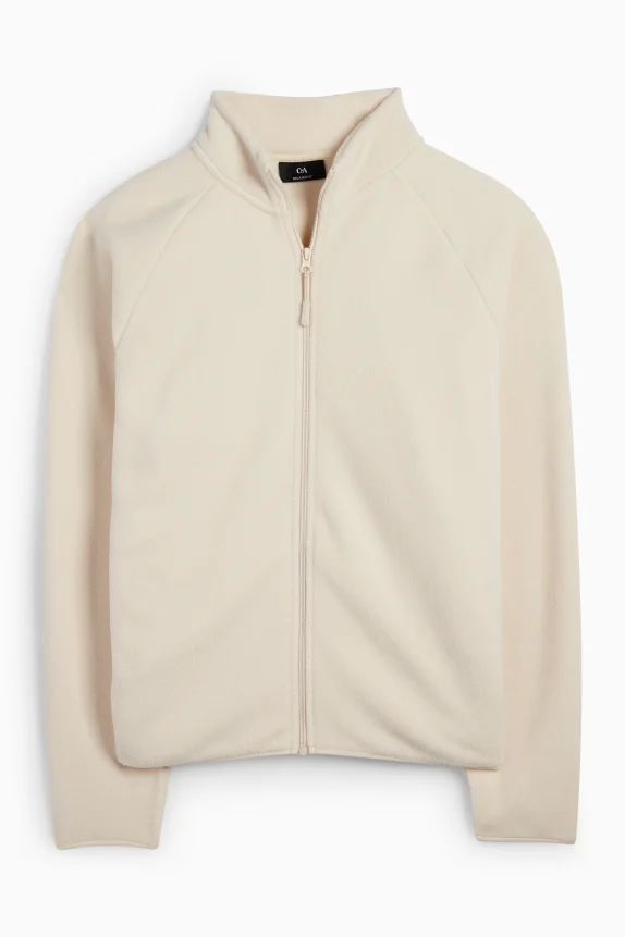 Fleece jacket cremewhite