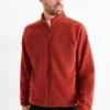Fleece jacket dark orange