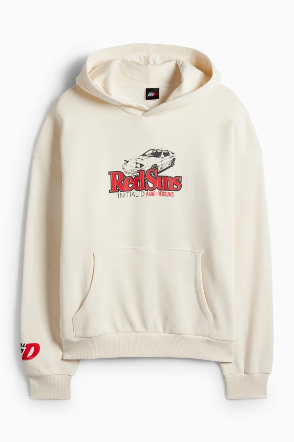 Hoodie - Initial D light beige