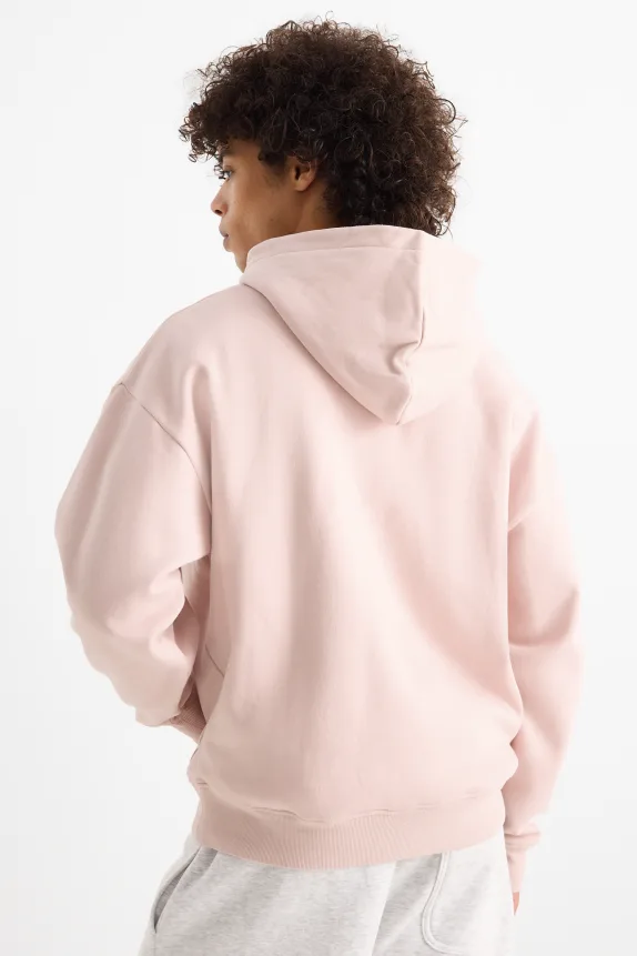 Oversized hoodie rose