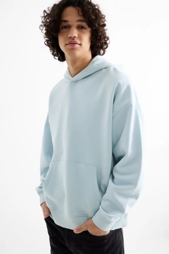 Oversized hoodie light blue