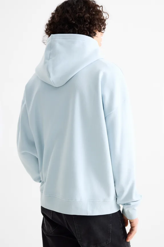 Oversized hoodie light blue