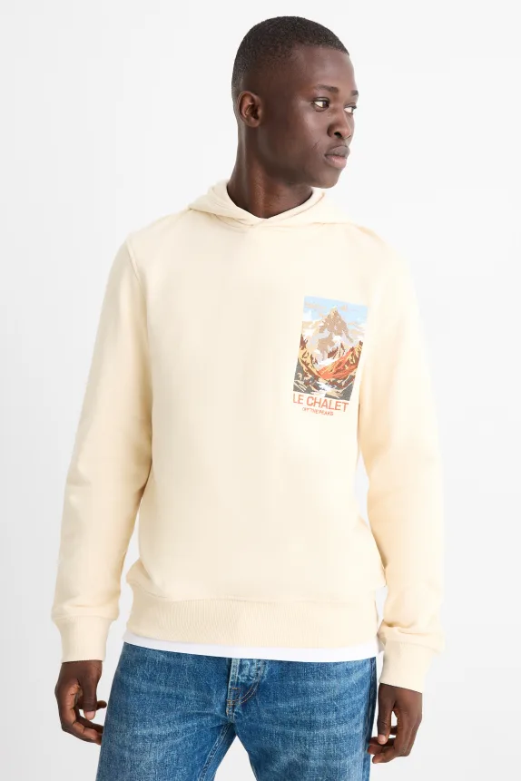 Hoodie light beige