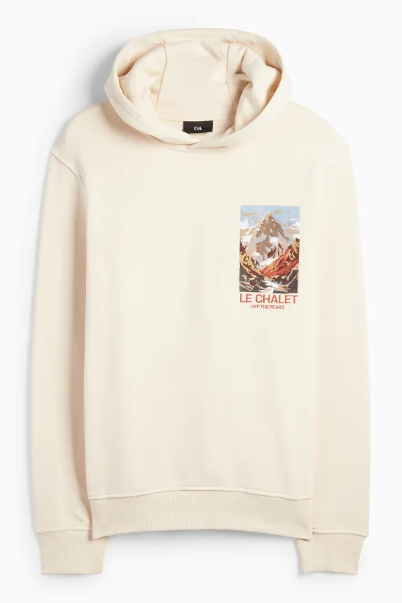 Hoodie light beige