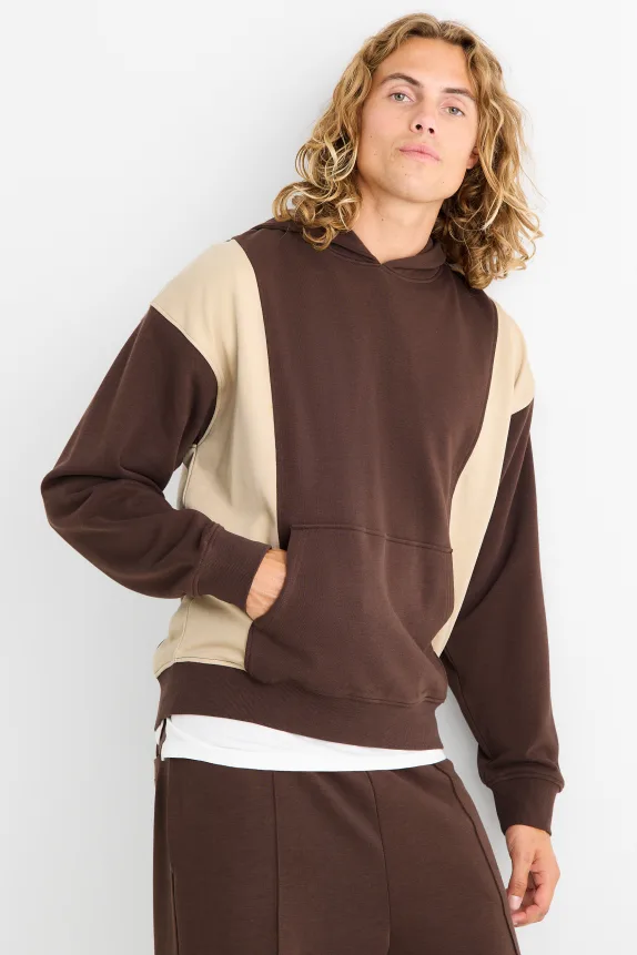 Hoodie dark brown
