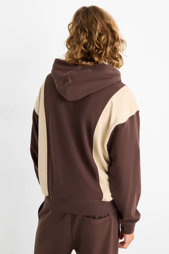Hoodie dark brown