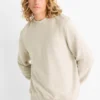 Sweatshirt - textured light beige