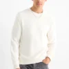 Sweatshirt - textured white