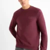 Sweatshirt - textured bordeaux