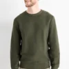 Sweatshirt - textured green