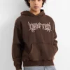Oversized hoodie dark brown