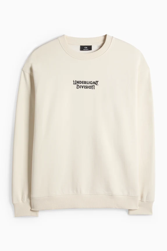 Sweatshirt - relaxed fit cremewhite