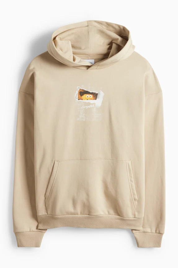 Oversized hoodie - SpongeBob SquarePants light beige