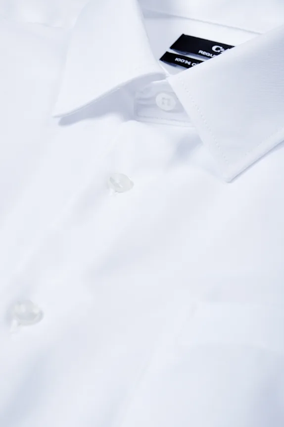 Business shirt - regular fit - kent collar - easy-iron cremewhite