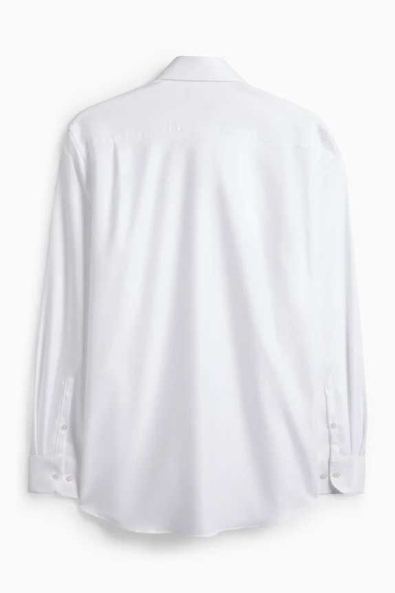 Business shirt - regular fit - cutaway collar - easy-iron white
