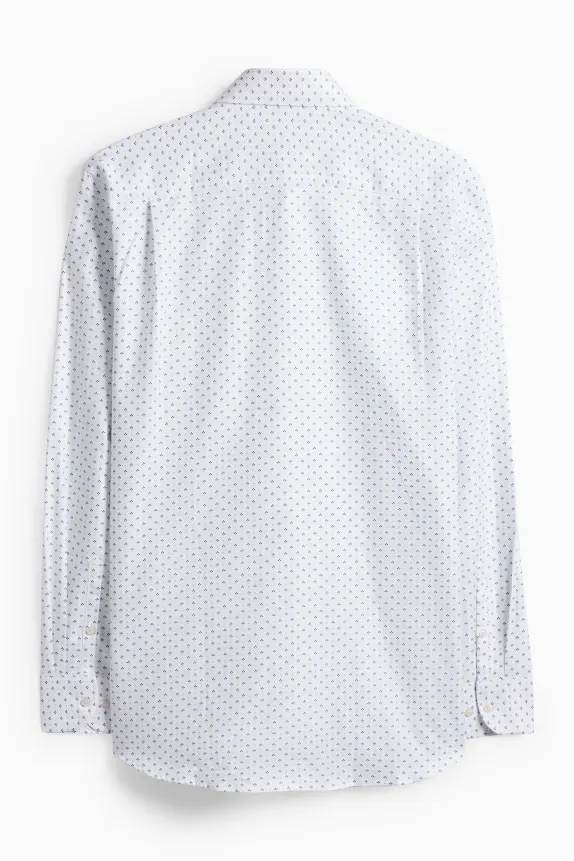 Business shirt - regular fit - cutaway collar - easy-iron white