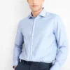 Business shirt - regular fit - cutaway collar - easy-iron light blue