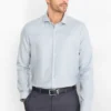 Business shirt - slim fit - cutaway collar - easy-iron light blue