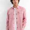 Denim shirt - regular fit - kent collar dark rose