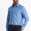 Business shirt - regular fit - Kent collar - easy-iron - patterned blue