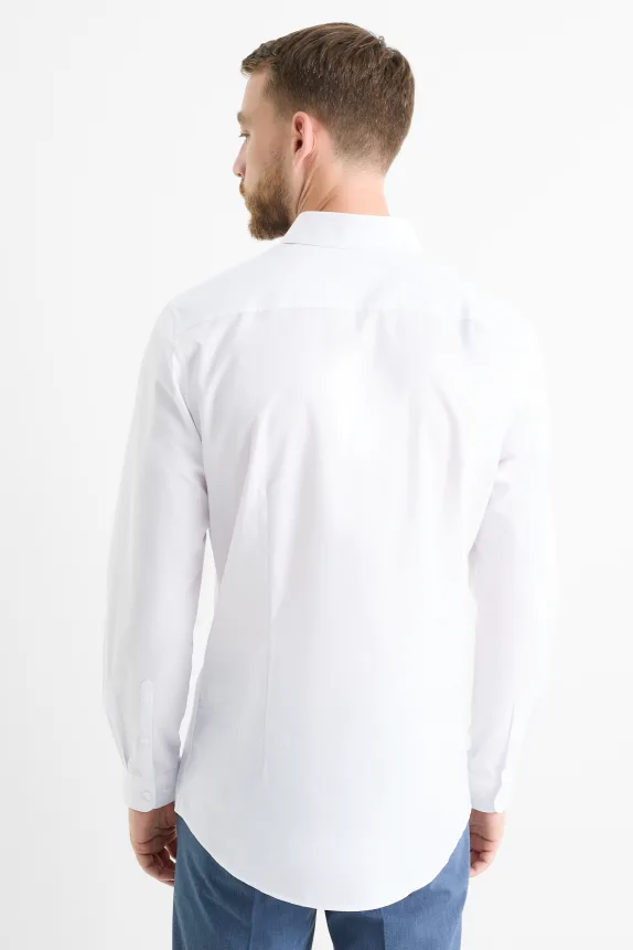 Business shirt - slim fit - kent collar white
