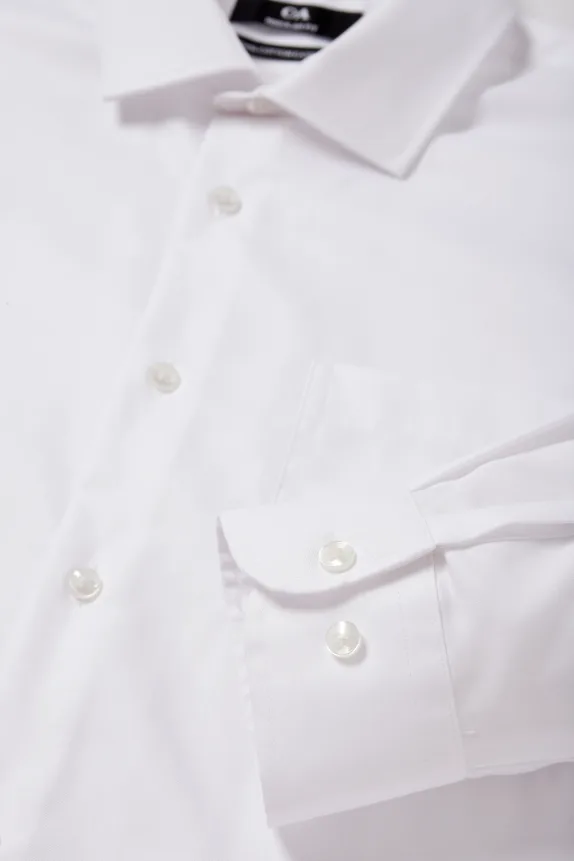 Business shirt - regular fit - kent collar - easy-iron white