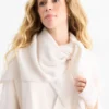 Cashmere scarf cremewhite