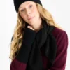 Cashmere scarf black