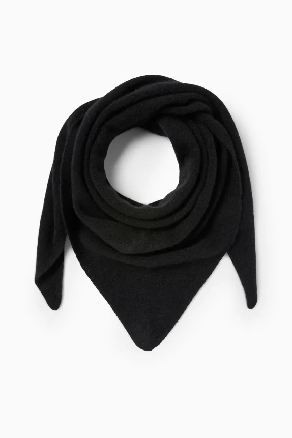 Cashmere scarf black