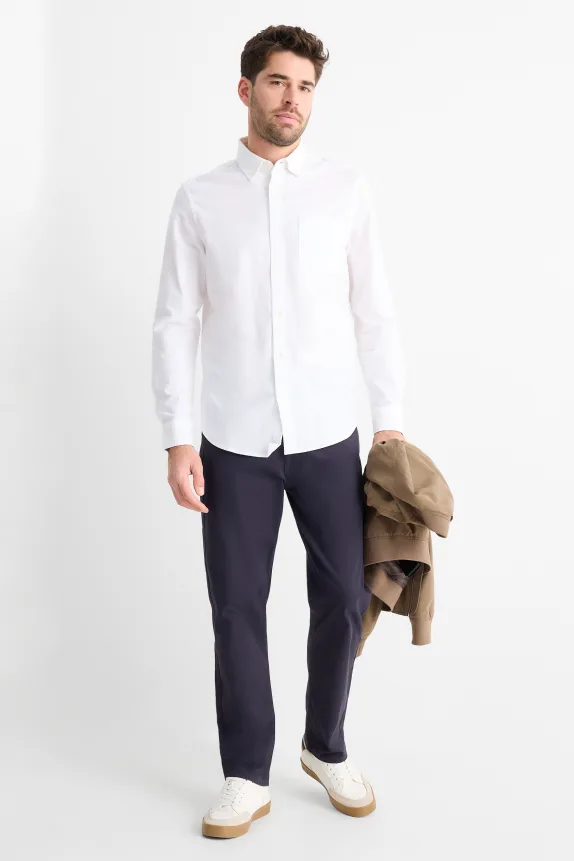 Trousers - regular fit dark blue 1 Trousers - regular fit dark blue