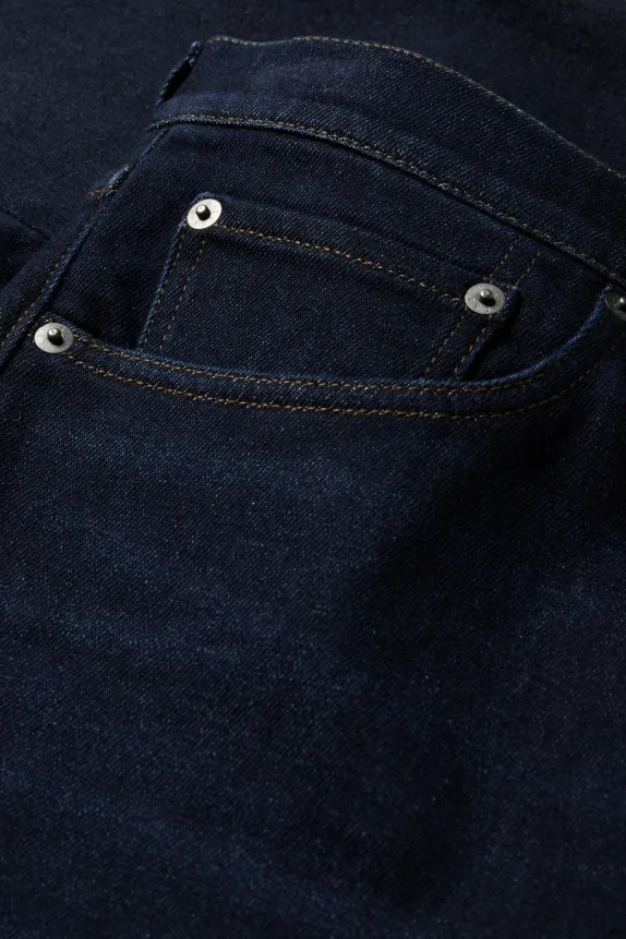 Regular jeans with button fly - thermal jeans - LYCRA® denim-dark blue 6 Regular jeans with button fly - thermal jeans - LYCRA® denim-dark blue