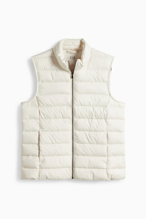 Quilted gilet cremewhite