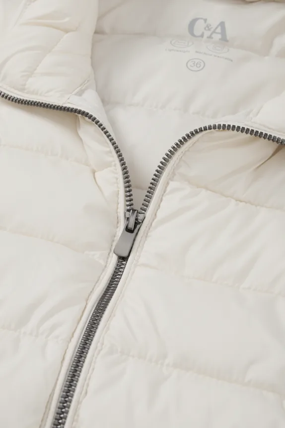 Quilted gilet cremewhite