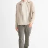 Cargo trousers - tapered fit - textured dark gray
