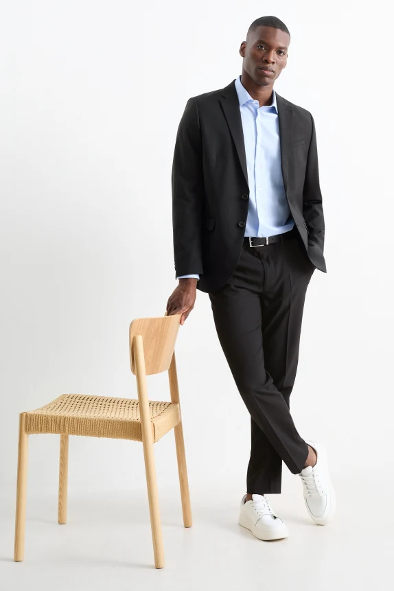 Mix-and-match trousers - slim fit - Flex - 4 Way Stretch - LYCRAÂ® black