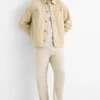 Chinos - tapered fit light beige