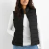 Quilted gilet black