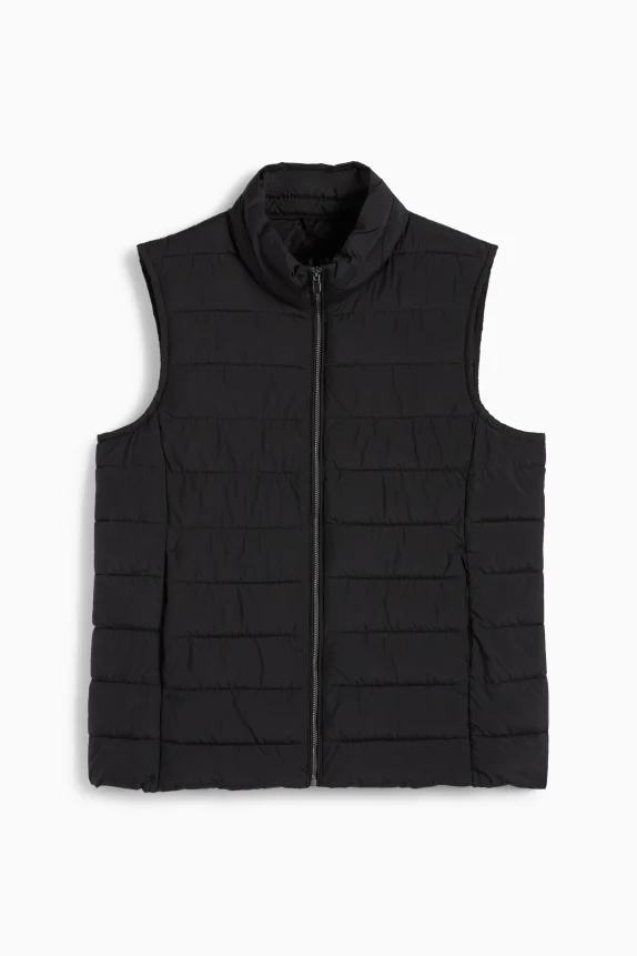 Quilted gilet black