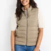 Quilted gilet light green
