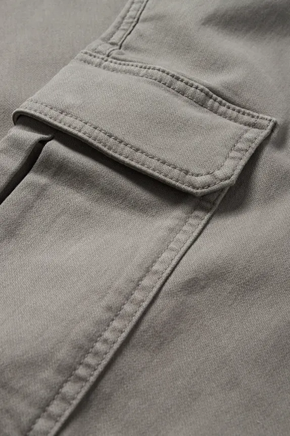 Cargo trousers - tapered fit - LYCRAÂ® gray