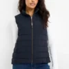 Quilted gilet dark blue