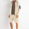 Sweat shorts - textured light beige