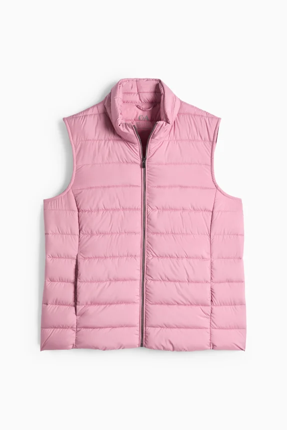 Quilted gilet pink
