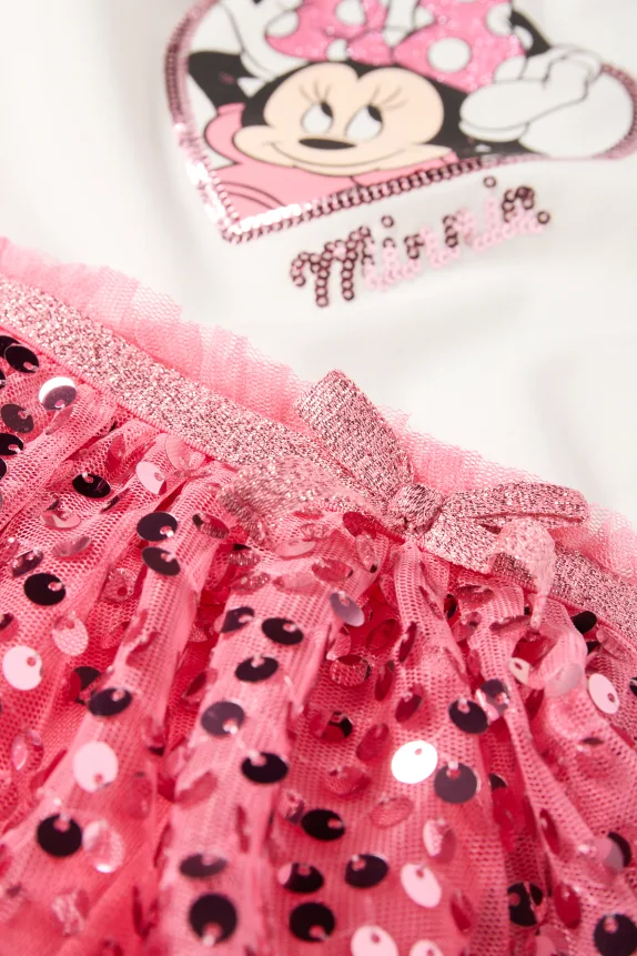 Minnie Mouse - dress - shiny pink