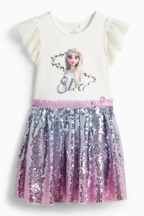 Frozen - dress - shiny light violet