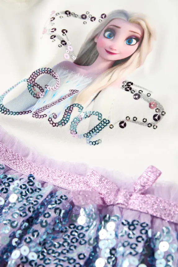 Frozen - dress - shiny light violet